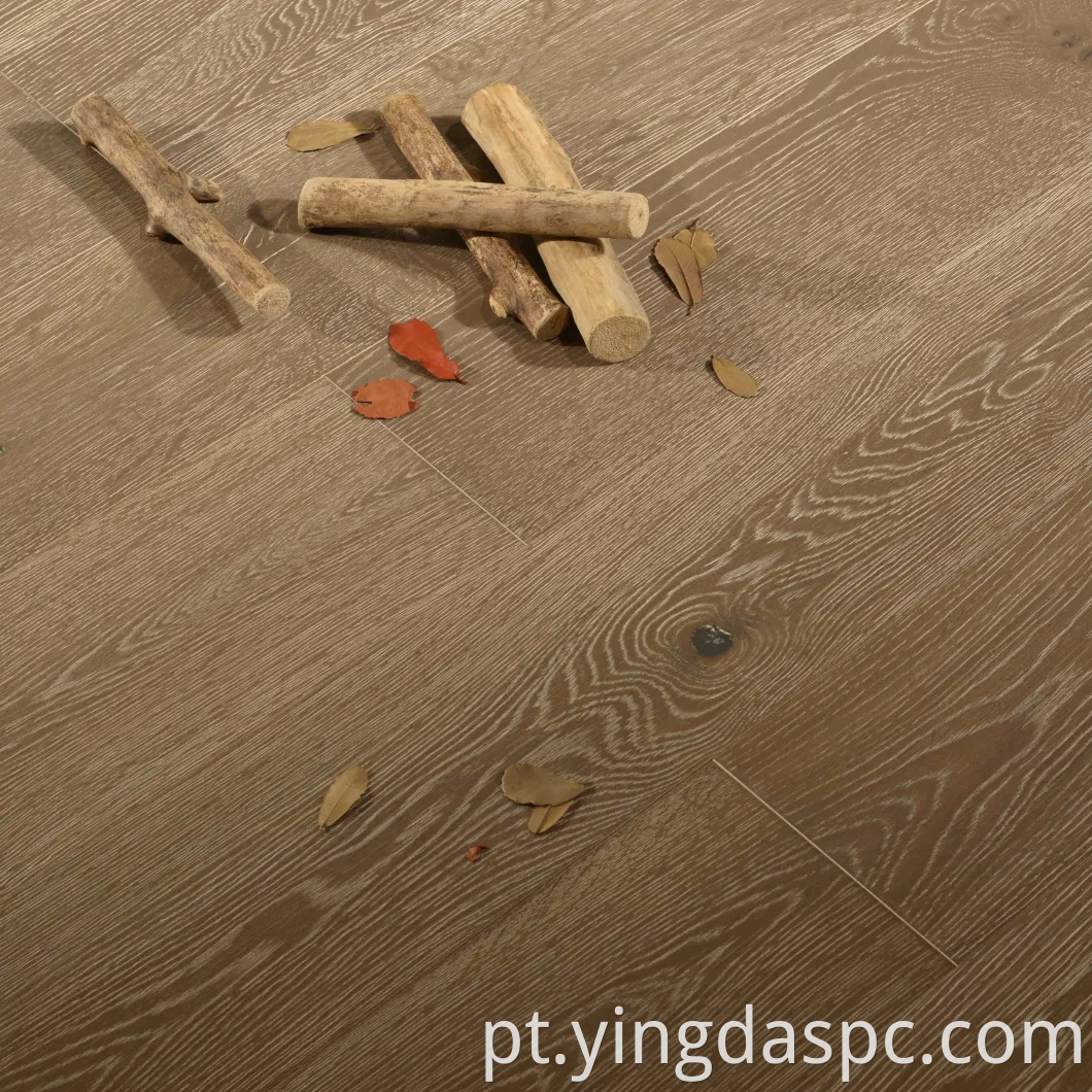 Plano de madeira de madeira de carvalho resistente à sujeira marrom escuro